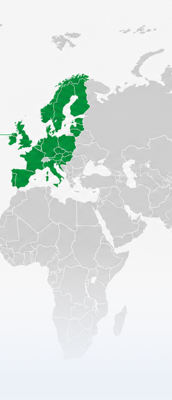 Export markets across Europe